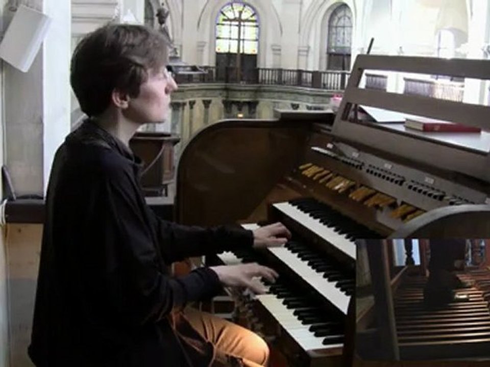 Orgue du temple de Nancy. JS Bach : Sinfonia de la cantate 29 (transcription M. Dupré)