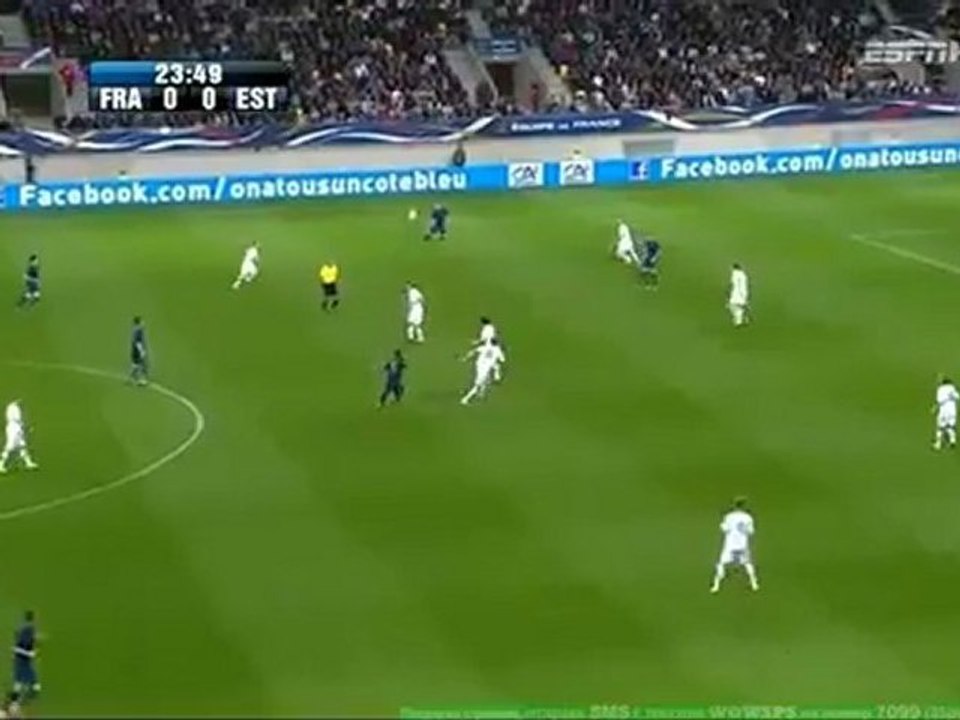 France vs Estonia 1:0 Ribery