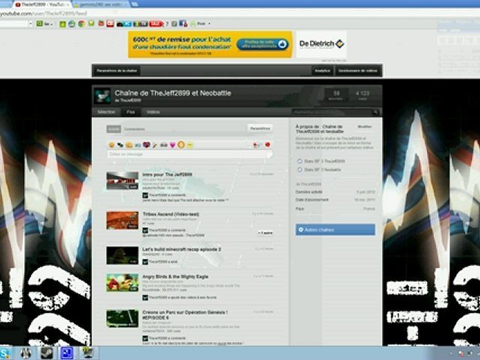 Présentation de ma chaine sur Dailymotion