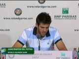 Roland-Garros, 1/4 de finale : Del Potro : 