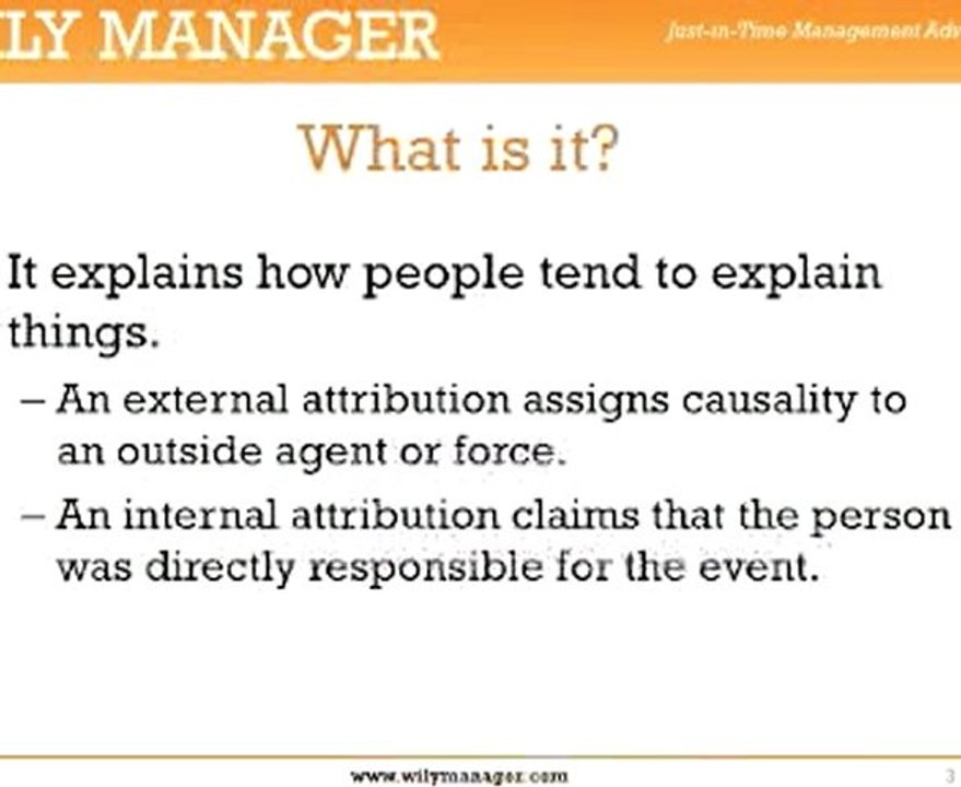 How to Motivate Your Employees Using Attribution Theory - A How To Guide for Busy Managers