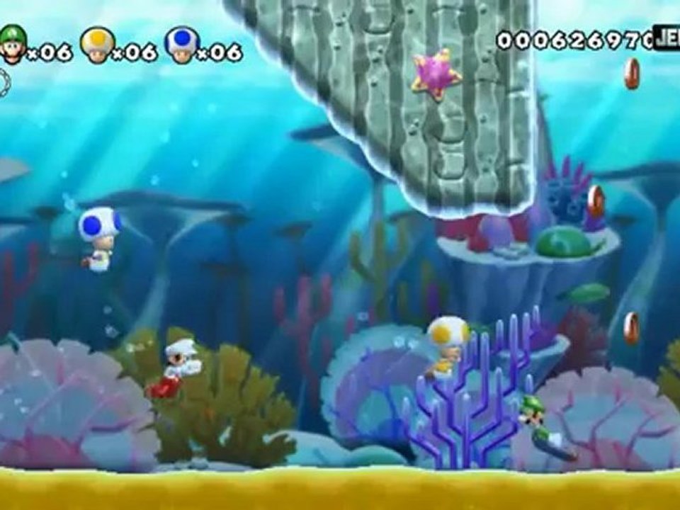 New Super Mario Bros Wii U : E3 2012 gameplay t...