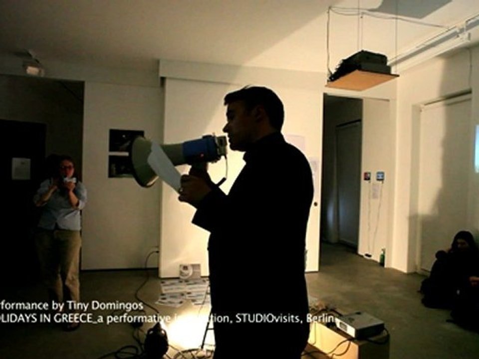 Tiny Domingos _ The Hound of Odysseus _ performance at STUDIOvisits Berlin, May 2012