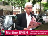 Martine EVEN - Candidate législatives 2012 - Boulogne Billancourt