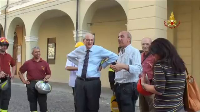 Cento (FE) - Visita del Capo Dipartimento Pref.Tronca alla Pinacoteca (03.06.12)