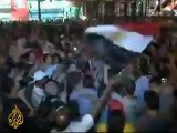 Protesters press political demands in Egypt