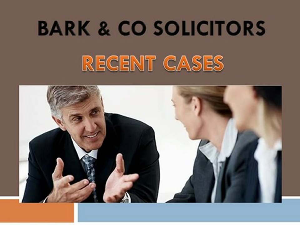 BARK & CO RECENT CASES