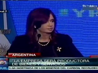 Cristina Fernández presenta plan estratégico de YPF