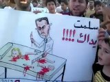 Syria فري برس  ادلب كفرنبل مسائية  أمام والدة الشهيد محمد البيوش 5 6 2012 Idlib