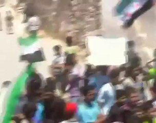 Syria فري برس إدلب  كنصفرة  مظاهرة نصرة لاريحا وكفرنبل 4 6 2012 Idlib