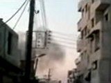 Syria فري برس ريف دمشق مسرابا تصاعد أعمدة الدخان بسبب قصف الحيش الأسدي 3 6 2012 Damascus
