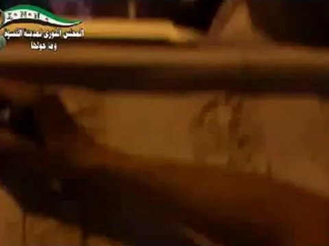 Syria فري برس ريف دمشق الكسوة المحتلة الرجل البخاخ 3 6 2012 Damascus