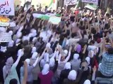 Syria فري برس الميدان مظاهرة رائعة في ساحة السخانة وأداء القسم 3 6 2012 Damascus