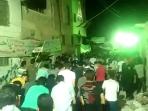 Syria فري برس دمشق حي برزة ارحل بشار 3 6 2012 Damascus