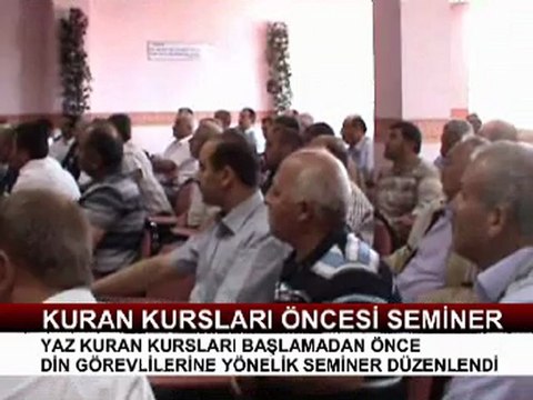 Zilede Yaz kuran kursları öncesi din görevlilerine eğitim semineri verildi