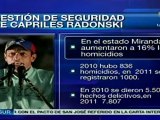 Seguridad en Miranda bajo la gestión de Henrique Capriles