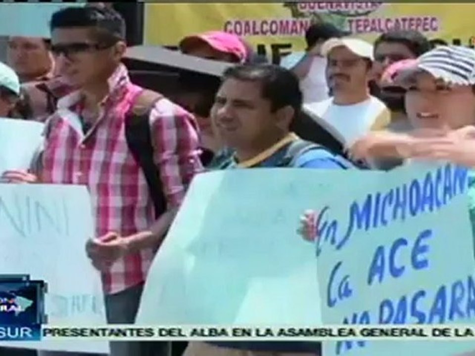 Magisterio mexicano rechaza reforma educativa