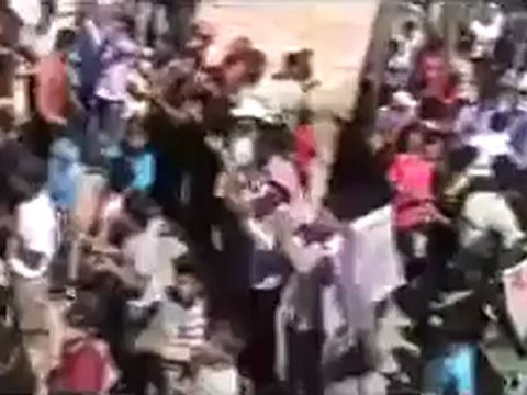 Syria فري برس إدلب جسر الشغور مظاهرة كنيسة نخلة في جمعة أطفال الحولة مشاعل النصر 1 6 2012 Idlib