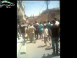 Syria فري برس ريف دمشق الكسوة المحتلة المظاهرة الأولى التي خرجت 1 6 2012 Damascus