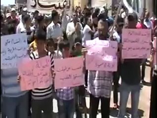 Syria فري برس ادلب تفتنازجمعة أطفال الحولة مشاعل النصر ـ فيا منديلك فيا  1ـ6ـ2012 Idlib