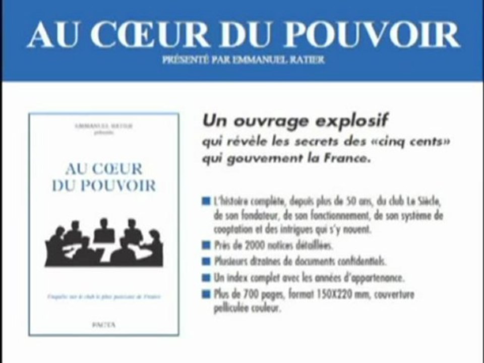 Club Le Siècle - Au coeur du pouvoir