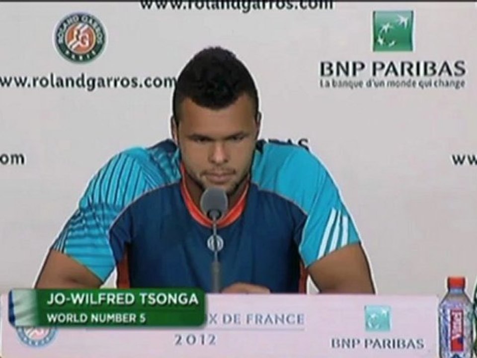 French Open: Tsonga: 'Das ist Tennis'