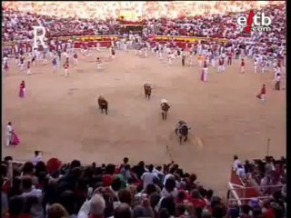 El tercer encierro de San Fermines 2009