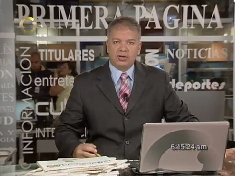 Titulares de Primera Página este 06 de Junio