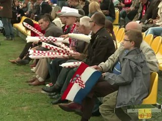 Croatian team limbers up ahead of Euro 2012 opener