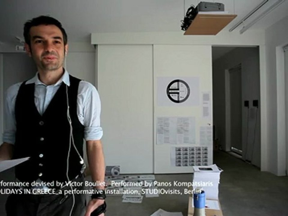 Victor Boullet _ DAMIEN & LARRY _ performance at STUDIOvisits Berlin, May 2012