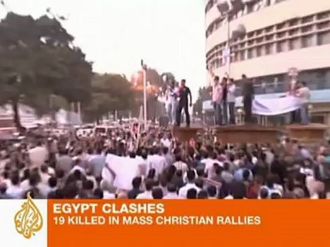 Deadly clashes over Coptic protest in Cairo