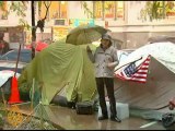 NY 'Occupy' demonstrators battle cold as storm moves in