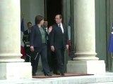 Entretien entre François Hollande et  Martine Aubry à l'Elysée