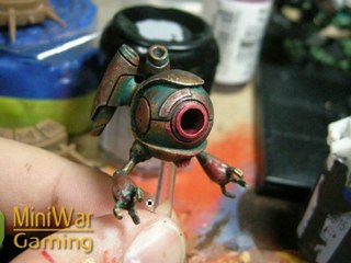 Miniature Painting: Eyebot from Epic Duck Studios