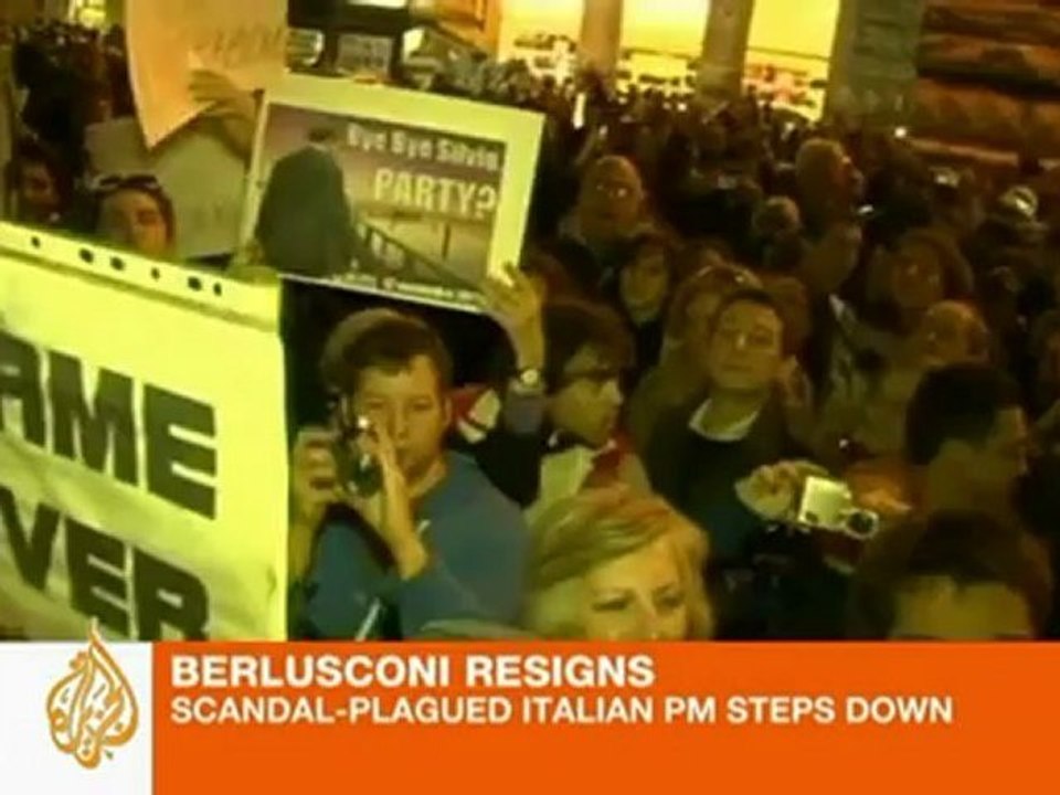 Berlusconi quits as Italian PM