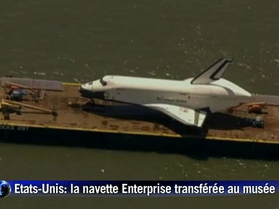 Etats-Unis: la navette Enterprise transférée au musée