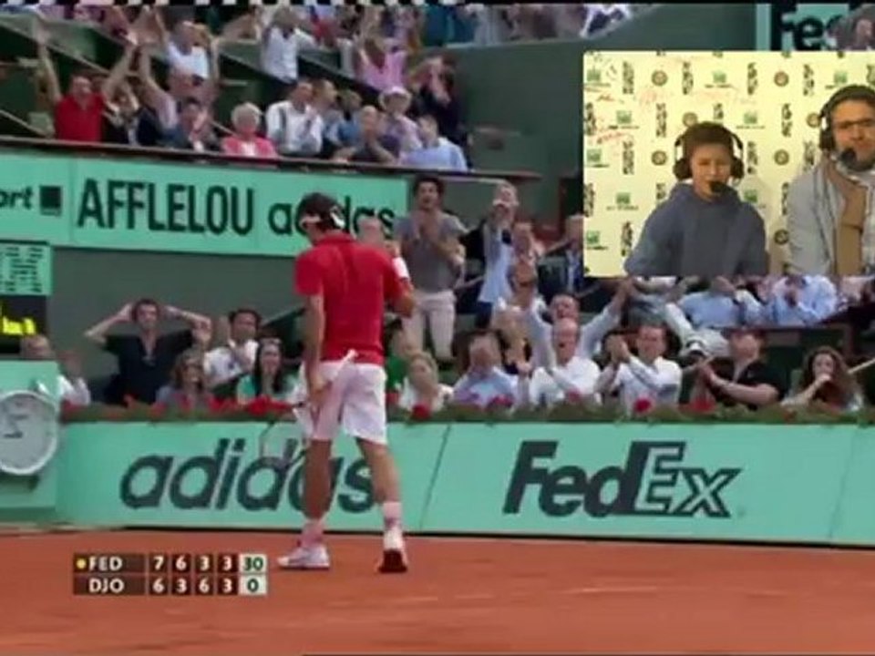 Mercredi 6 juin 2012 - Federer vs Djokovic - Vincent & Laurent