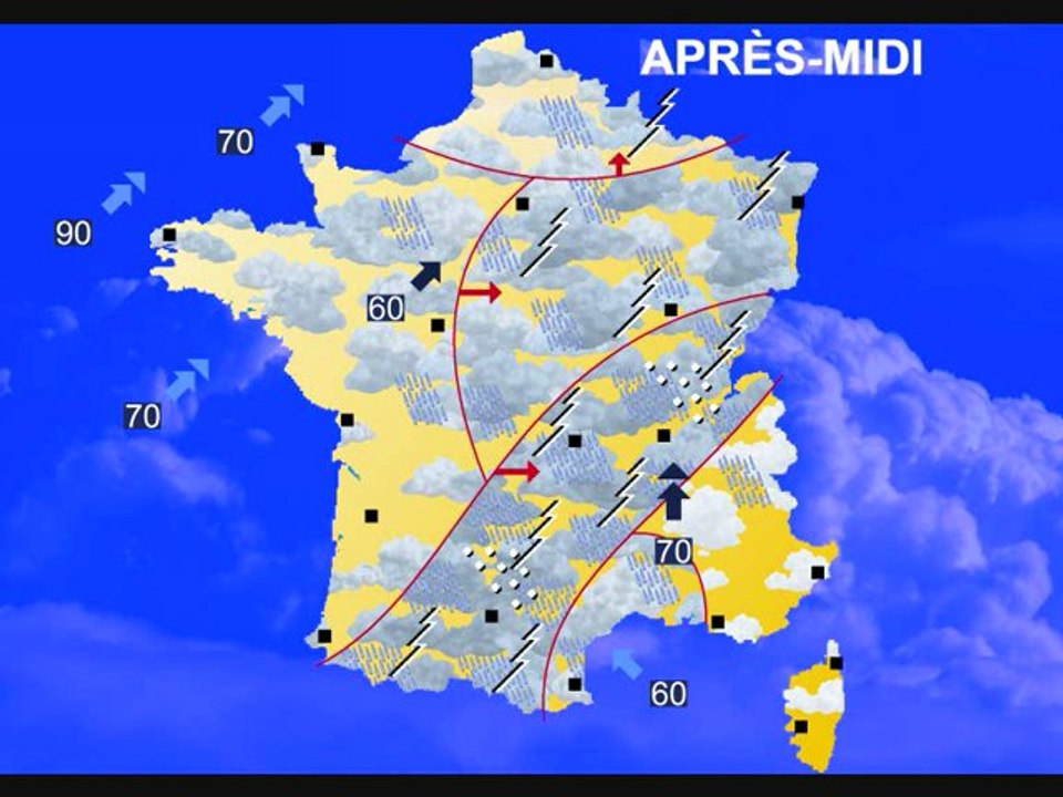 Météo 7 juin 2012: Orages parfois forts !