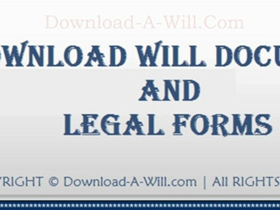 Download a free living will form !