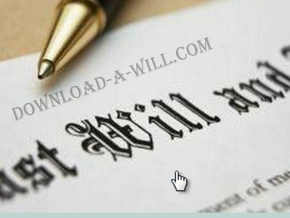 How to write a will documents !