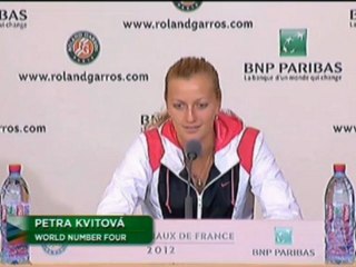 Roland Garros, ½ - Kvitova : “Défi de taille”