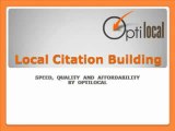 Local Citation Building Service for SEO by OptiLocal