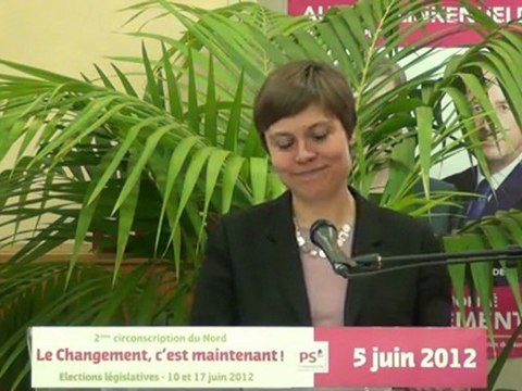 Intervention Audrey Linkenheld - Villeneuve d'Ascq - 5 juin 2012