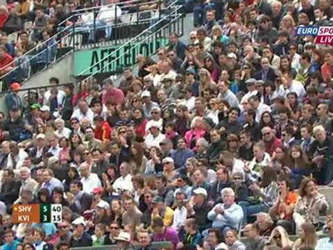 Tennis. 2012.06.06. Roland Garros 2012. Quarterfinal. Yaroslava Shvedova - Petra Kvitova. [rgfootball.net] 1-2 sets