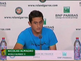 Roland Garros, ¼ - Almagro: “Content de mon tennis”