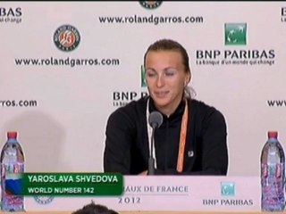 Roland Garros, ¼ - Shvedova  : « Superbe tournoi »
