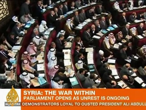 Syrian parliament opens as unrest continues