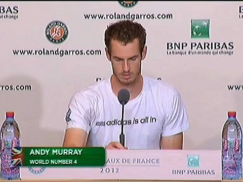 Murray, triste por perder sus oportunidades