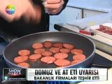 Gıdalara domuz ve at eti kullanan firmalar teşhir edildi - 06 haziran 2012