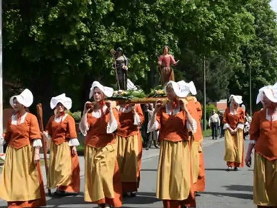 Procession Ste-Waudru Frameries 2012